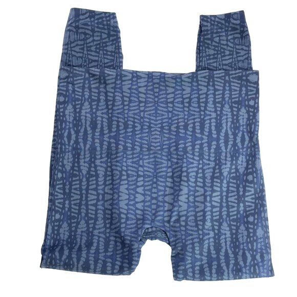 SPANX Women's Blue Patterned High-Waisted Leggings Size 3X - Picture 1 of 12